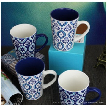 Cadeaux en gros Creative personnalité tasse en céramique, motif décoratif peint à la main